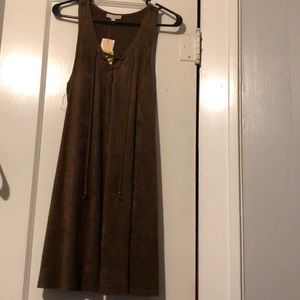 Suede dress